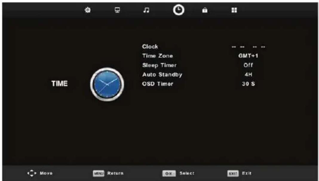 LENCO LED1922 - Time Menu - 1