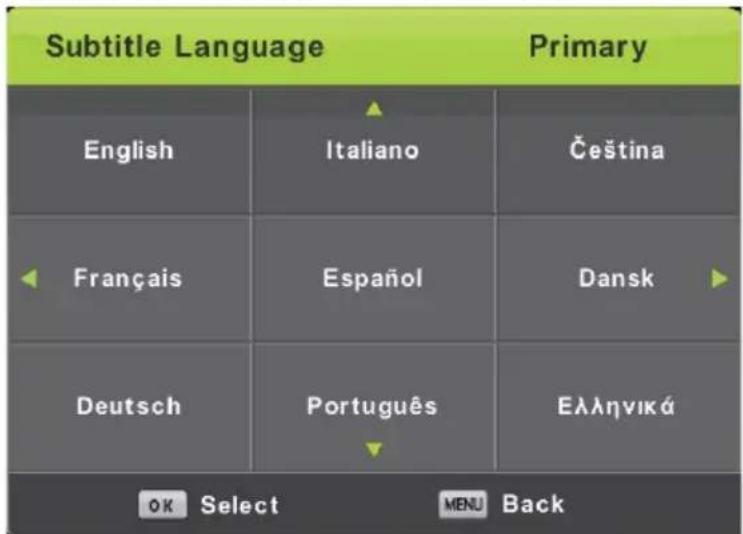 LENCO DVL2462 - Subtitle Language (Lang. sous-titres) - 1