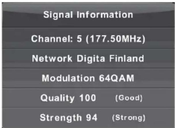 LENCO DVL2462 - Signal Information (Informations sur le signal) - 1