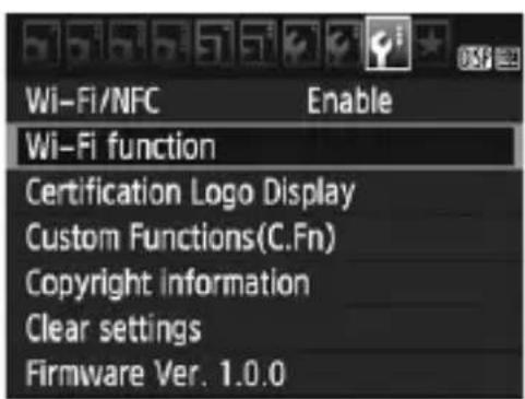 CANON EOS 1500D - Select [Enable]. - 1