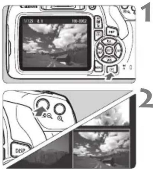 CANON EOS 1500D - Affichage de plusieurs images sur un seul écran (affichage de l'index) - 1