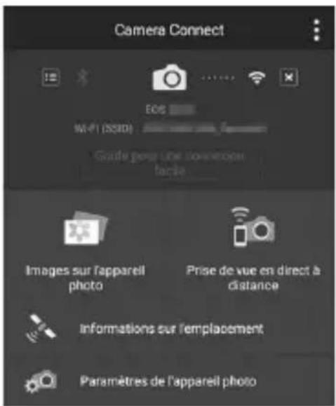 CANON EOS 1500D - Opérations sur le smartphone-3 - 1