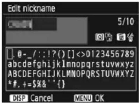 CANON EOS 1500D - Virtual Keyboard Operation - 1