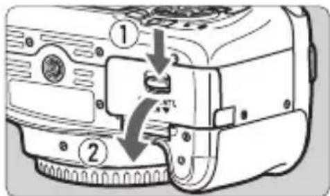 CANON EOS 1500D - Removing the Battery and Card - 1