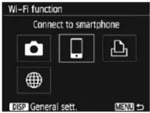 CANON EOS 1500D - Select [Wi-Fi function]. - 1