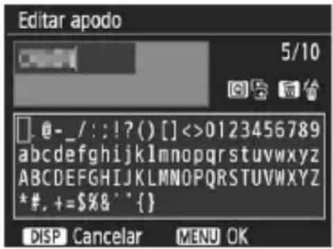 CANON EOS 1500D - Manejo del teclado virtual - 1
