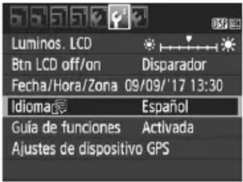 CANON EOS 1500D - Muestre la pantalla de menú. - 1