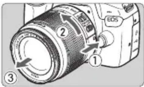 CANON EOS 1500D - Detaching the Lens - 1