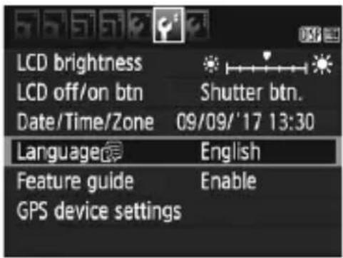 CANON EOS 1500D - Display the menu screen. - 1
