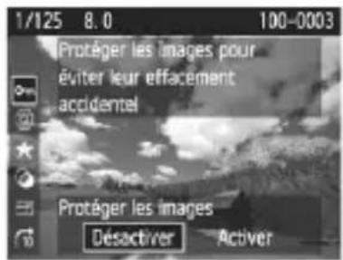 CANON EOS 1500D - • Contrôle rapide (exemple) - 3