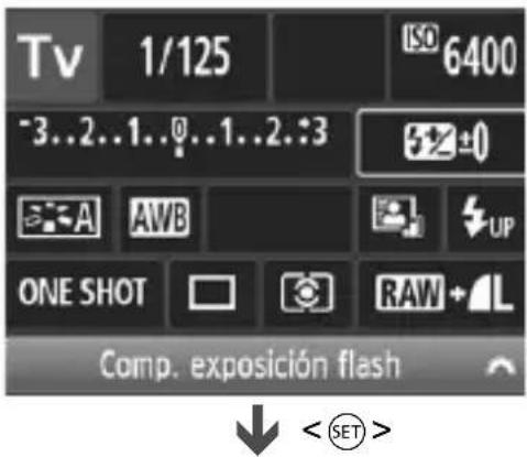 CANON EOS 1500D - Pantalla de ajuste de funciones - 1