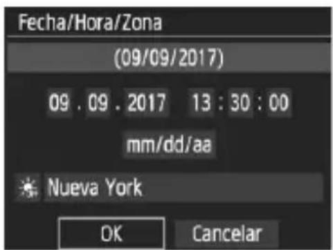 CANON EOS 1500D - Ajuste el horario de verano. - 1