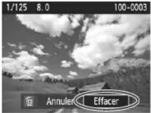 CANON EOS 1500D - Effacement d'une image unique - 2