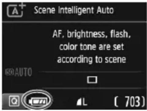 CANON EOS 1500D - Battery Level Indicator - 1