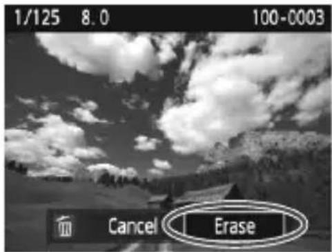 CANON EOS 1500D - Erasing a Single Image - 2