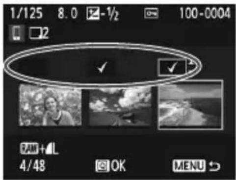 CANON EOS 1500D - Select the images to send. - 1