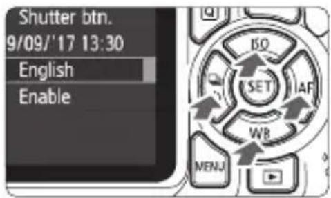 CANON EOS 1500D - Under the [💡2] tab, select [Language 🔊]. - 1