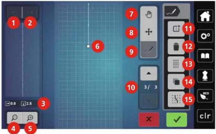 Bernette b79 - Vue d'ensemble du designer de points - 1