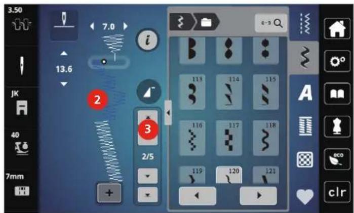 Bernette b79 - Insertion d'un motif de point unique - 2
