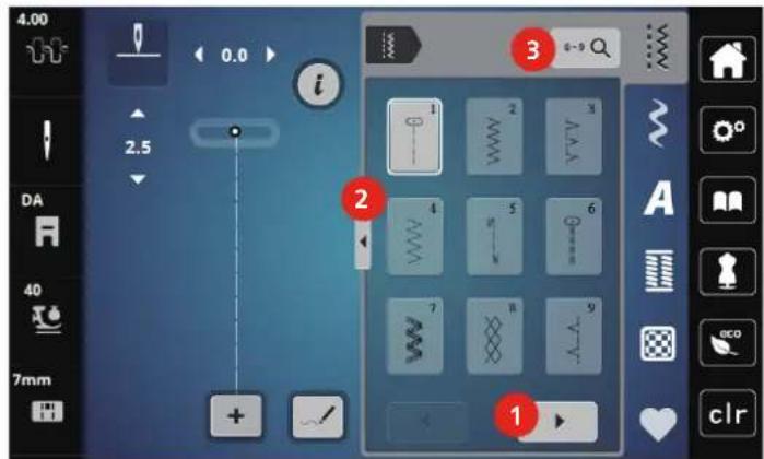 Bernette b79 - Sélectionner le motif de point - 3