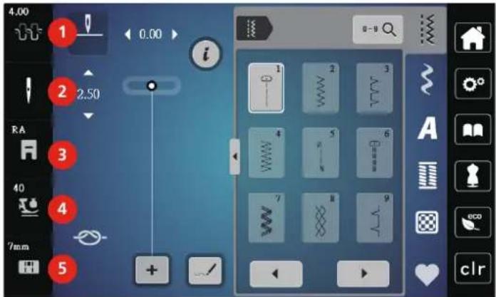 Bernette b79 - Aperçu des fonctions/affichages - 1