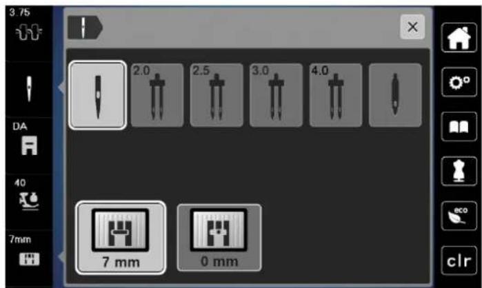 Bernette b79 - Contrôle de la plaque à aiguille dans l'interface utilisateur - 2