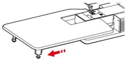 Bernette b05 Academy - Utiliser la table rallonge - 3
