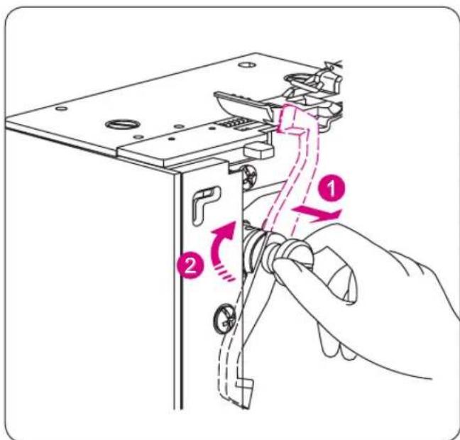 Bernette bb48 FunLock - • Désactivation du couteau supérieur - 1