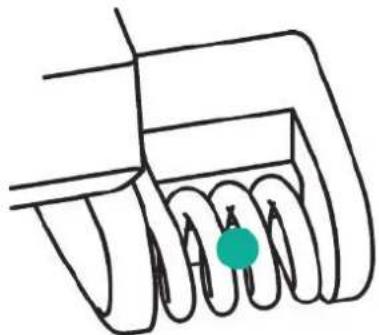 Bernette b64 AirLock - Enfiler le fil de l'aiguille droite rn/vert - 2