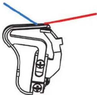 Bernette b64 AirLock - Enfilage des fils de boucleur ul/bleu, ll/rouge - 6