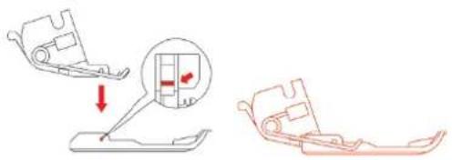 Bernette b64 AirLock - Remplacement de la semelle du pied-de-biche - 2