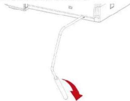 Bernette b64 AirLock - Relevage/abaissement du pied-de-biche à l'aide du levier de genou - 1
