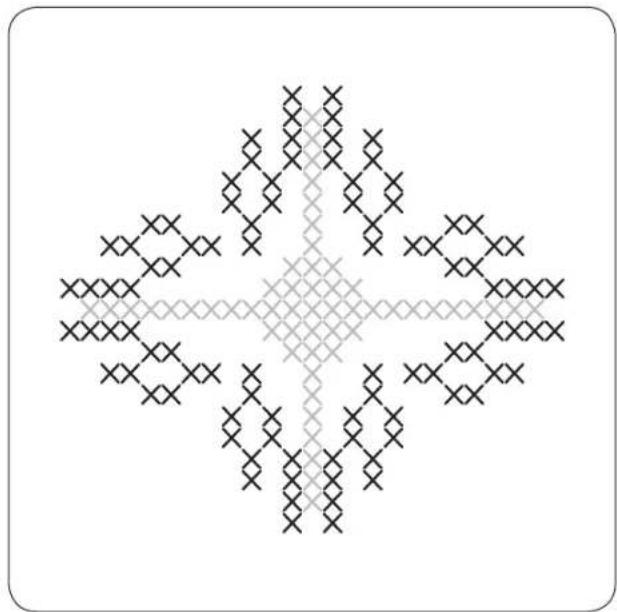 Bernette b37 - Point de broderie ajourée - 2