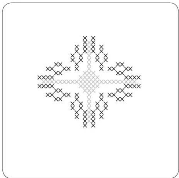 Bernette b38 - Point de broderie ajourée - 2