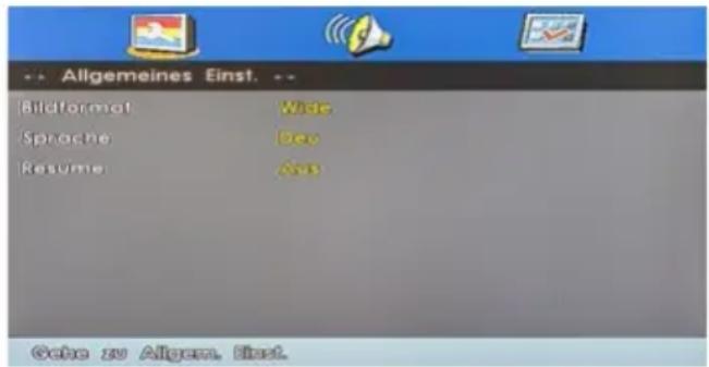 MEGASAT Royal Line III 32 - Réglages généraux - 1