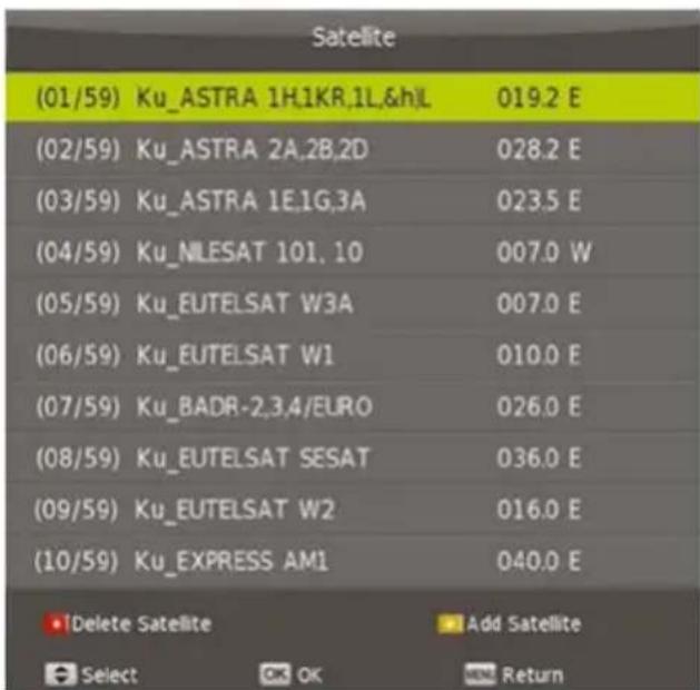 MEGASAT Royal Line III 32 - Add (YELLOW button) - 1