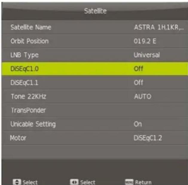 MEGASAT Royal Line III 32 - DiSEqC 1.1 - 1