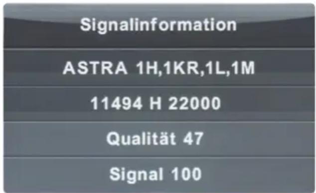MEGASAT Royal Line III 24 - Informations sur les signaux - 1