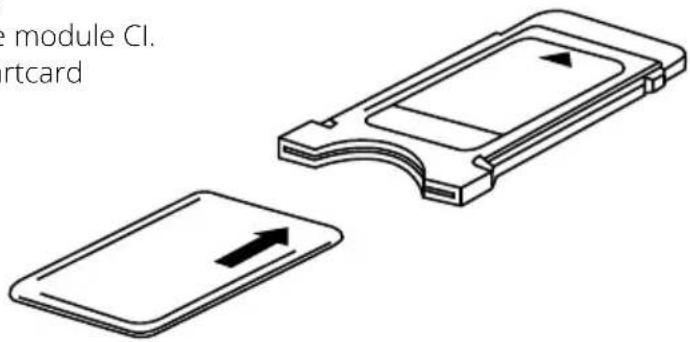 MEGASAT Royal Line III 19 Smart - Insérer la smartcard dans le module cl: - 1