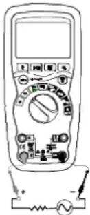 MULTIMETRIX DMM230 - Messen von Wechselströmen (Frequenz, Tastverhältnis) - 1
