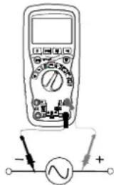 MULTIMETRIX DMM210 - Medidas de tensión alterna (frecuencia, relación cíclica) - 1