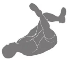 BOWFLEX BXT56 - Étirement au sol, pied sur la cuisse (figure du « 4 » couchée) - 1