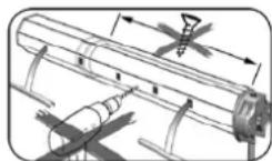 RADEMACHER RolloTube Comfort RTCM - Montage du tablier du volet roulant (illustration 7/8) - 2