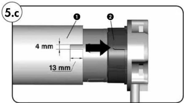 RADEMACHER RolloTube Comfort RTCM - Preparatory work when using precision tubes (Figures 5. - 5f) - 3