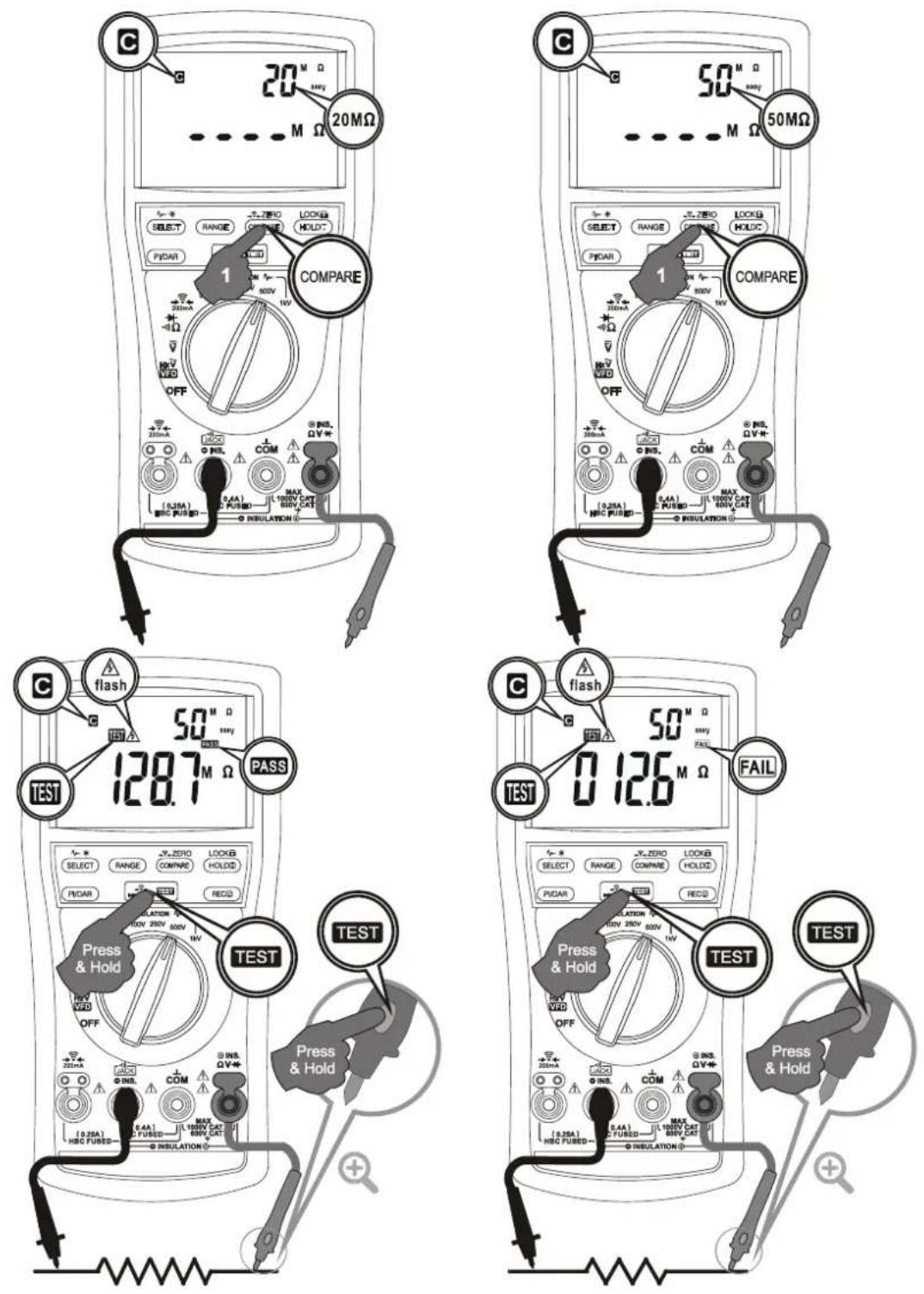 Metrel MD 9070 - COMPARE mode - 1