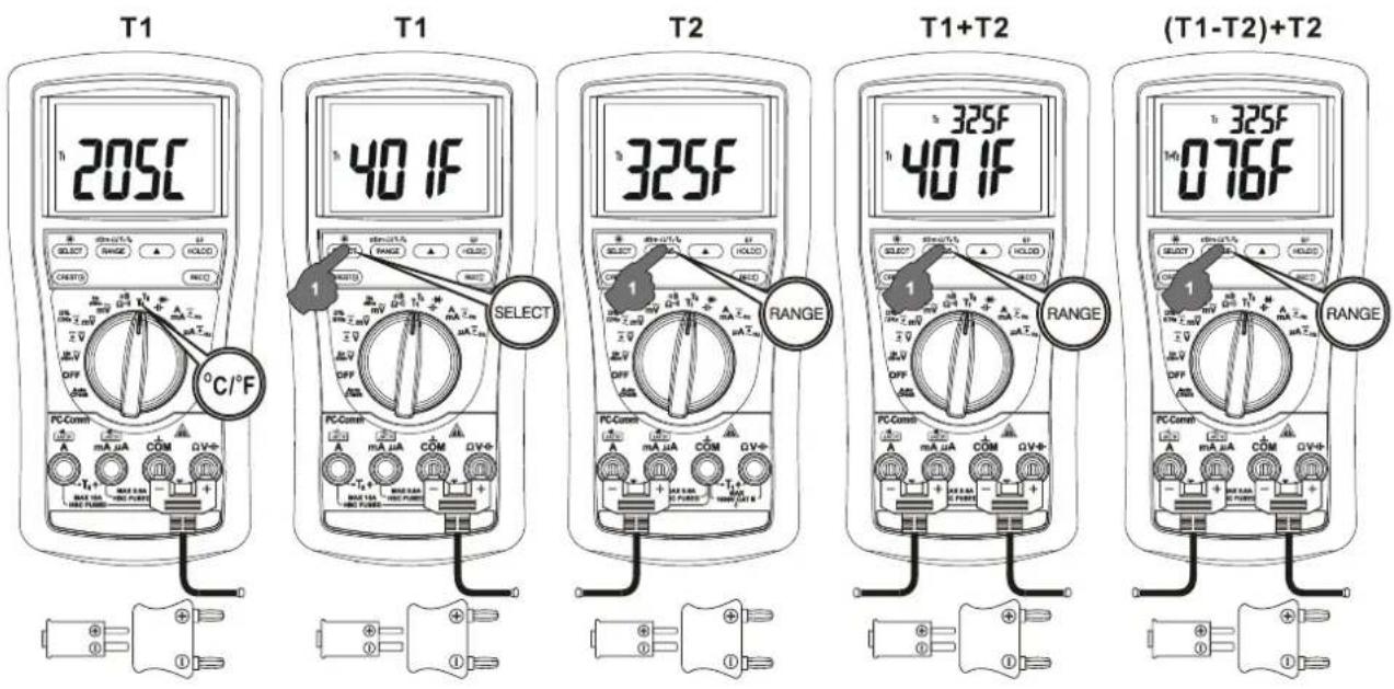 Metrel MD 9050 - Temperature functions (for MD9050 only) - 1