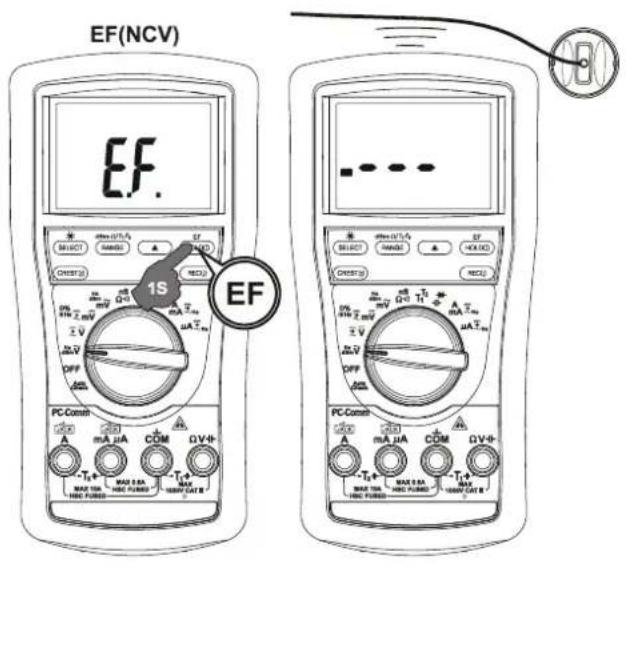 Metrel MD 9050 - Détection de champ électrique EF (uniquement pour le modèle MD9050) - 1