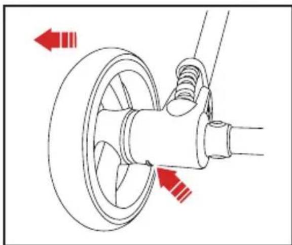 Qtus Lark - - Installer / verwijder de weiterwielen - 2