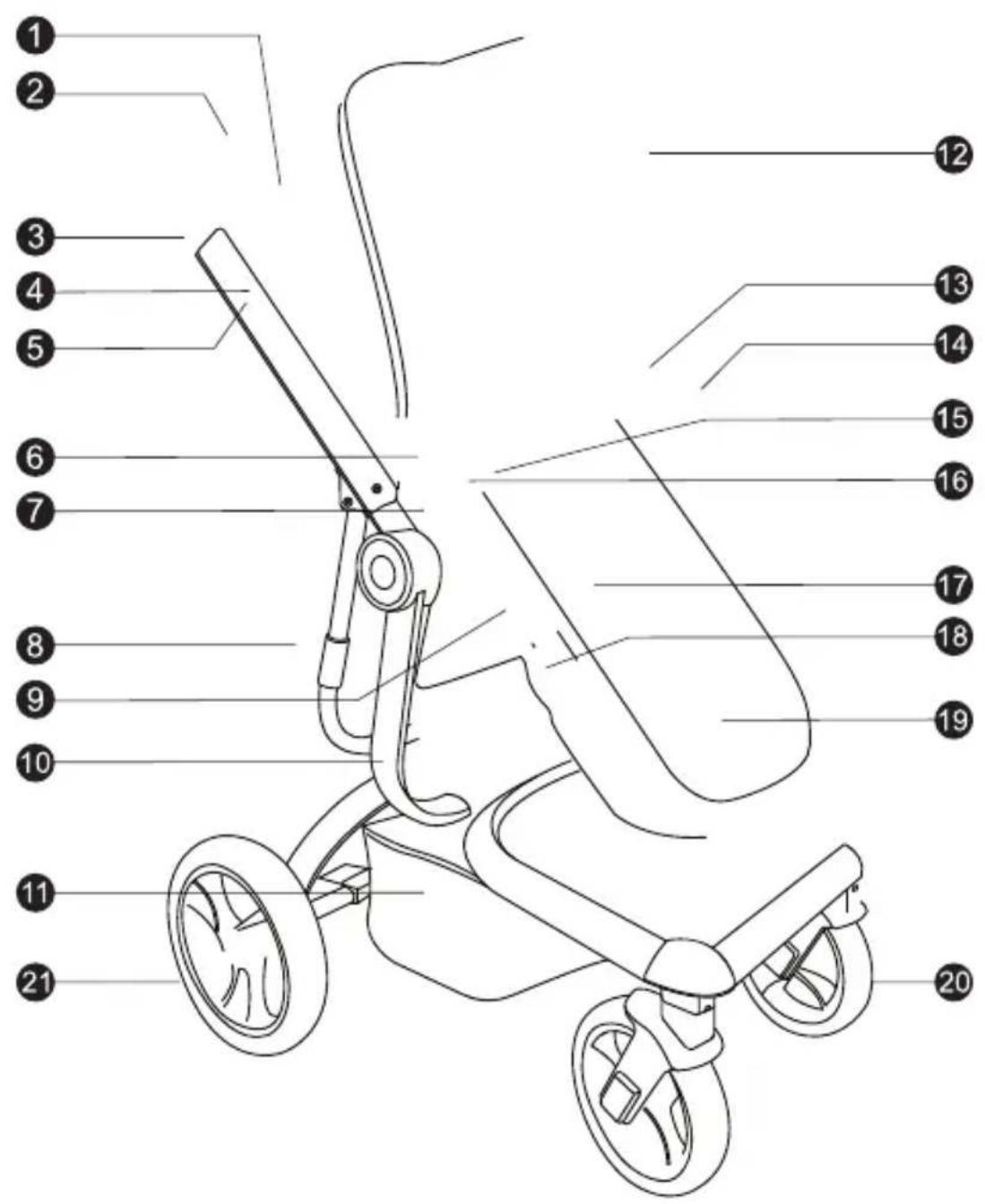 Qtus Spider - Volg deze instructies zorgvuldig om een veilige werking van uw kinderwagen te garanderen. - 1