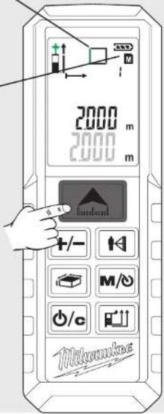 MILWAUKEE LDM 50 - Breedte meten - 2